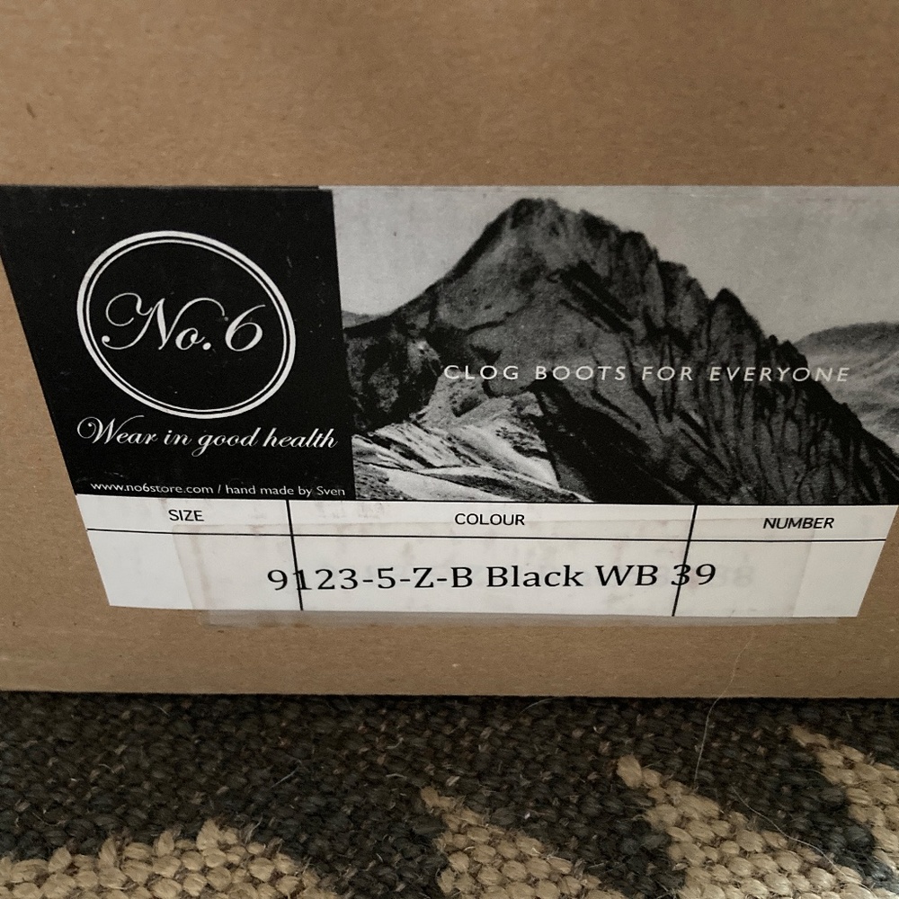 No. 6 Clog Buckle Boot Size 39 With Shearling Ins… - image 5